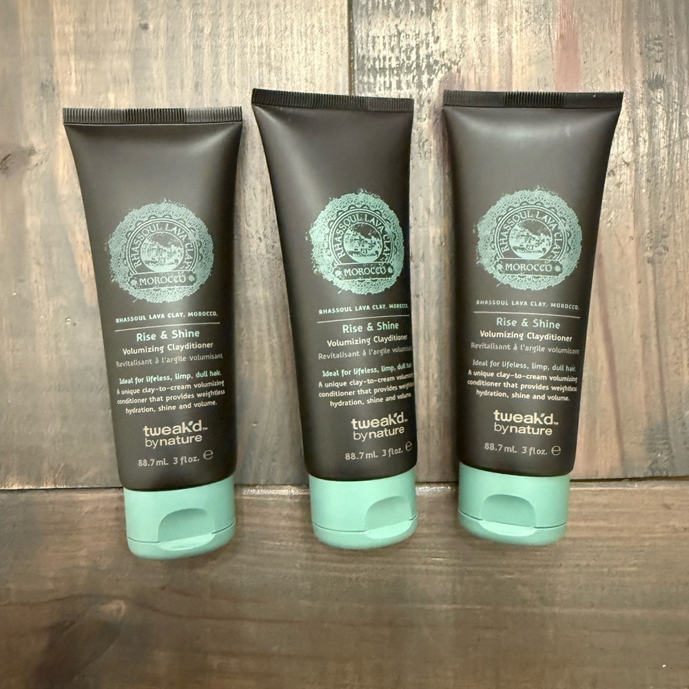 Lot of 3 Tweak'd By Nature Rise & Shine Volumizing Clayditioner 3 fl oz SEALED